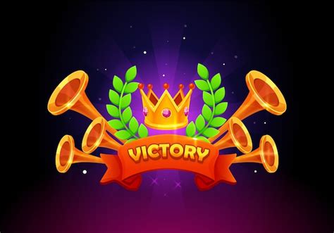Premium Vector Victory Game Screen