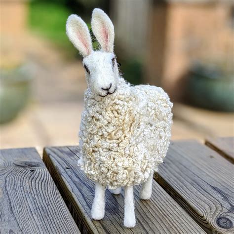 Sold Handmade Needle Felted Sheep Roman The Doulton Border Leicester