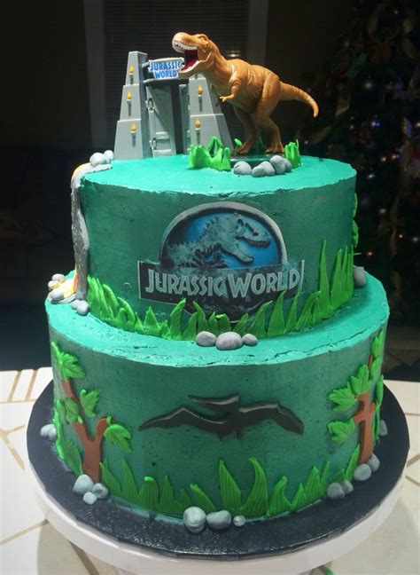 Jurassic World Cake Dinosaur Birthday Cakes Jurassic Park Birthday