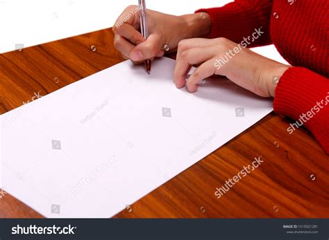 Womans Hand Writing On Paper Pen Stock Photo 1515921281 Shutterstock