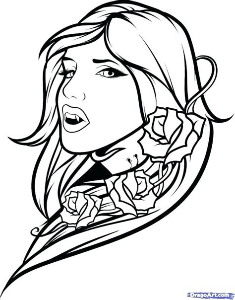 11 best vampire color sheets images on pinterest with online printable coloring pages, you never ever have to maintain volumes of coloring. Realistic Girl Coloring Pages at GetColorings.com | Free ...