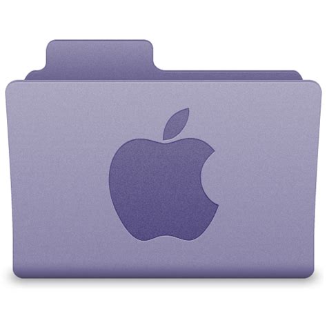 Purple Apple Folder Icon Latt For Os X Icons