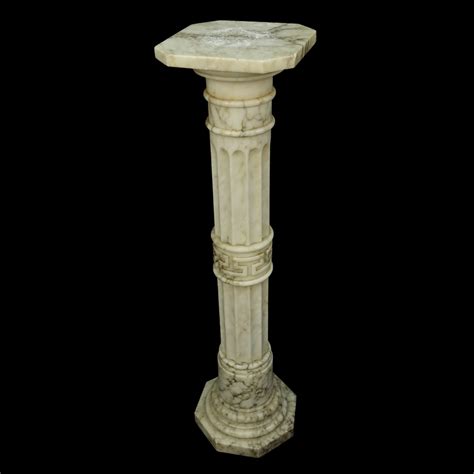 1920th Century Neoclassical Style Marble Pedestal Kodner Auctions