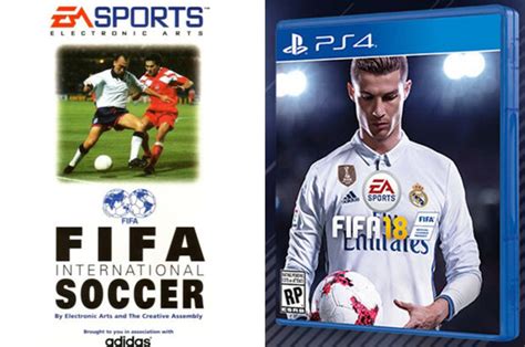 Fifa Covers Through The Years Cristiano Ronaldo This Years Star But