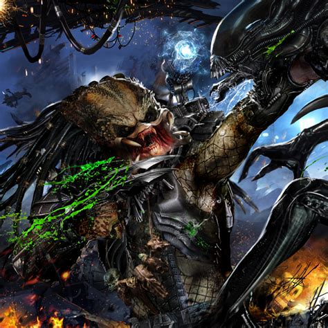 Sci Fi Alien Vs Predator Pfp By John Gallagher