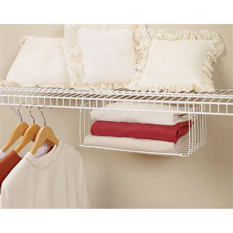 Closet organizer for kids kit for shoes and storage home cherry wardrobe adults. ClosetMaid 17 Inch Wide Hanging Basket for Wire Shelving ...