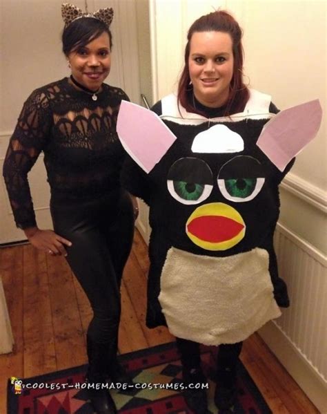 Fun Homemade Furby Costume For A Nostalgic Costume Idea