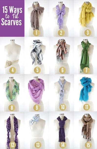 15 Chic And Creative Ways To Tie A Scarf Ways To Tie Scarves Scarf
