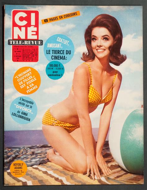 Cine Revue French Vintage Magazine Beverly Adams Cover 17 November 1966 Vintage Magazine