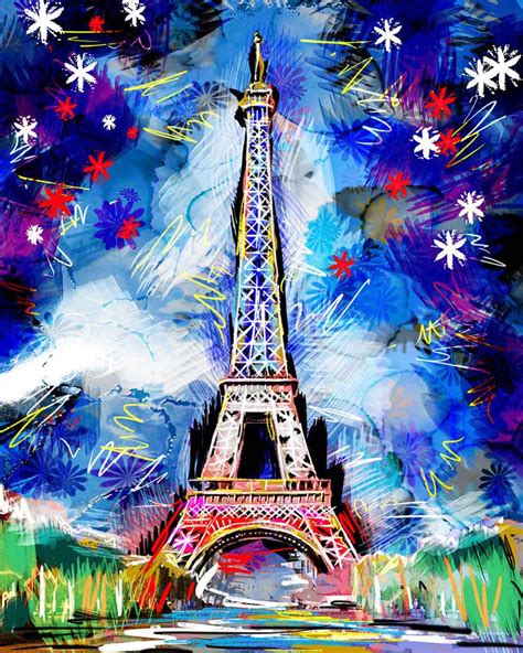 Eiffel Tower Art Paris Painting Eiffel Tower Painting Eiffel Tower