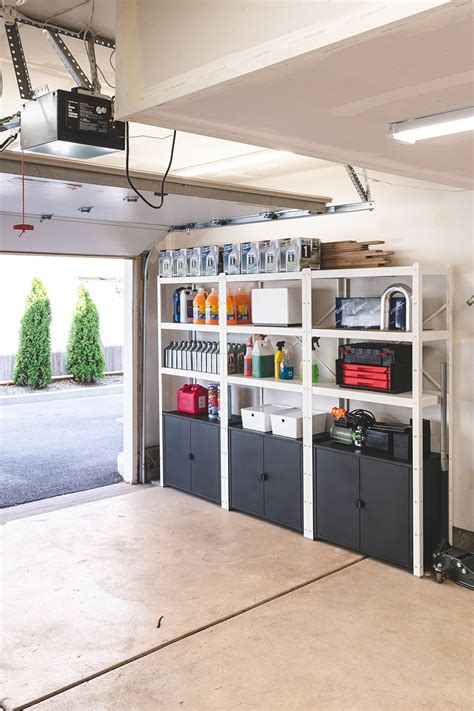 Best Garage Shelving Using Ikea Bror Shelving For Garage Organization