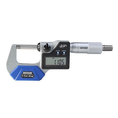 Outside Micrometer 313 Series Accud Co Ltd Digital Ratchet Ip65