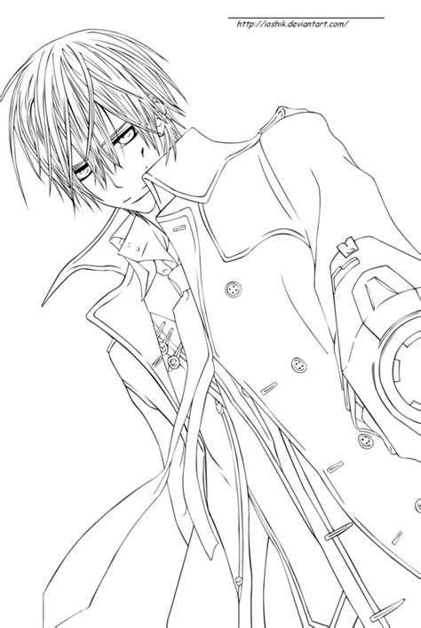 Anime Vampire Knight Coloring Pages Coloring And Drawing
