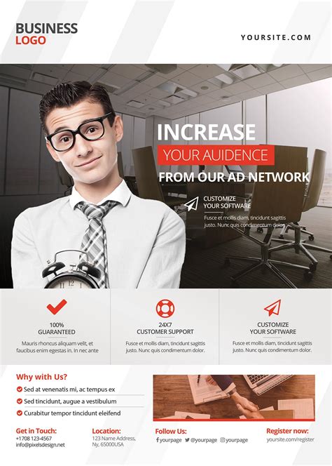 Corporate Business Free Psd Flyer Template Psdflyer