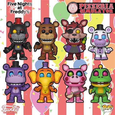 Bobbleheads And Mr Pigpatch Hippo Vinyl Figures Rockstar Freddy