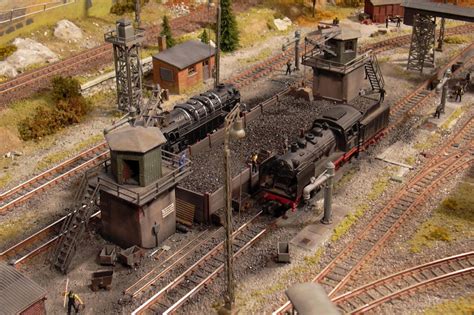 Bild Modelleisenbahn Anordnung Zug Eisenbahn Modellbau