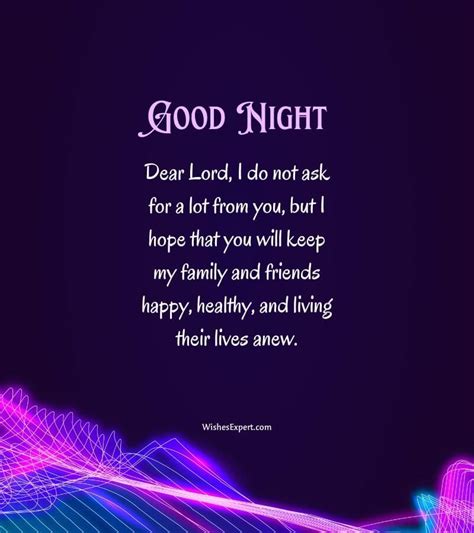 Good Night Prayer Messages