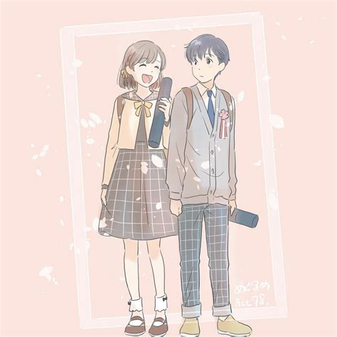 Couple Illustration Kawaii Anime Girl Anime Couples Animation Cute