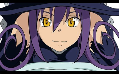Free Download Hd Wallpaper Blair Soul Eater Cartoon Character With Purple Hair Anime
