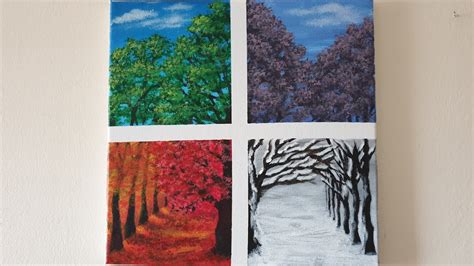 4 Seasons Abstract Painting