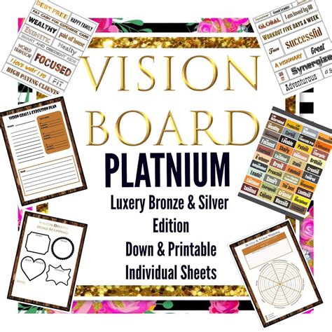 Vision Board Best Seller Vision Board Kit In A Book Etsy Vision