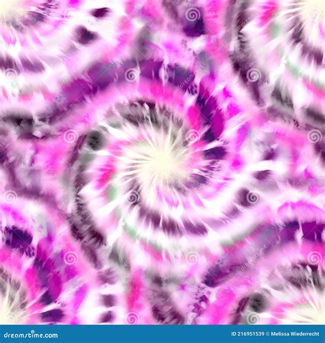 Seamless Spiral Tie Dye Pattern For Surface Design Print Stock