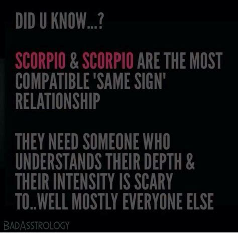 so true only other scorpios truly understand our craziness and depth ♏ scorpiobabe81