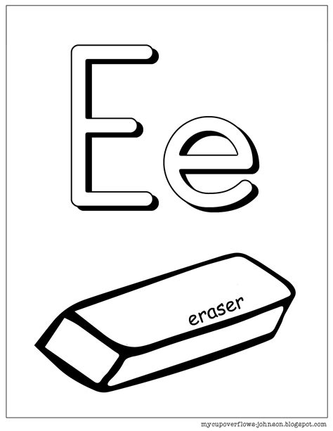 Eraser Pages Printable Coloring Pages