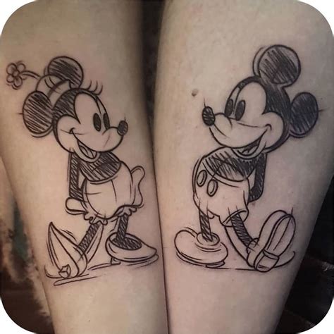 Disney Couple Tattoos Disney Sleeve Tattoos Cute Couple Tattoos