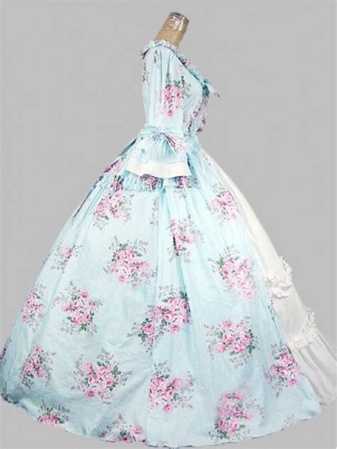 You don't have to feel uncomfortable on your wedding day, with modern wedding dresses meaning less corseting, embroidery and overall weight. 18th Century Rococo Style Colonial Era Dress Ball Gown ...