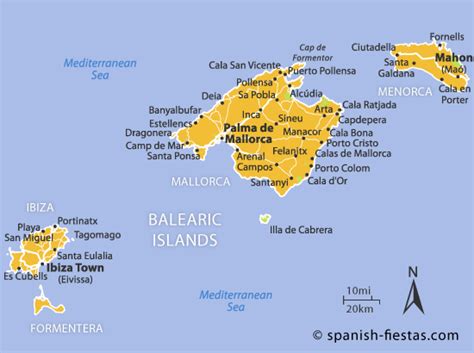 Balearic Islands Spain Map Balearic Islands Travel Guide At