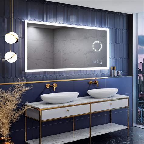 Artforma Slimline 600 X 600mm Led Illuminated Bathroom Mirror With Cover And Additional Features