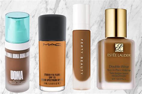 10 Best Foundations For Dark Skin Tones From Fenty To