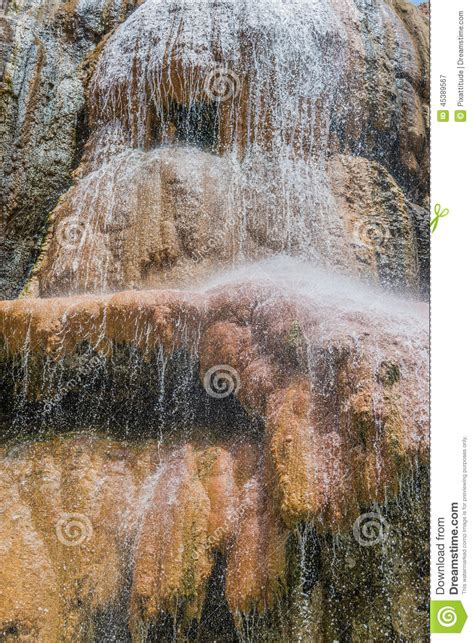 Ma In Hot Springs Waterfall Jordan Stock Image Image Of Springs