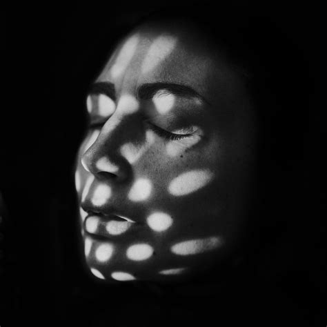 Abstract Light And Shadow Bandw Self Portrait Contrast Photography