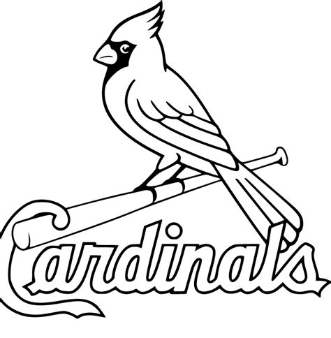 Cardinals Logo Coloring Pages Coloring Pages