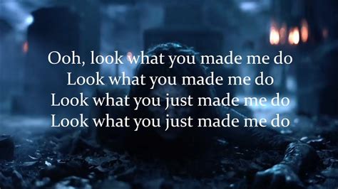 I don't like your little games don't like your tilted stage the role you made me play of the fool, no, i don't like you. Taylor Swift - Look What You Made Me Do Lyrics - YouTube
