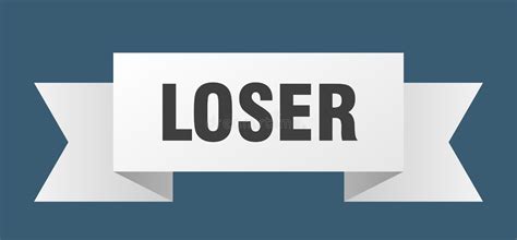 Loser Ribbon Loser Grunge Band Sign Stock Vector Illustration Of