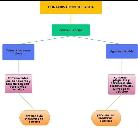 Mapa conceptual de la contaminación Guía paso a paso