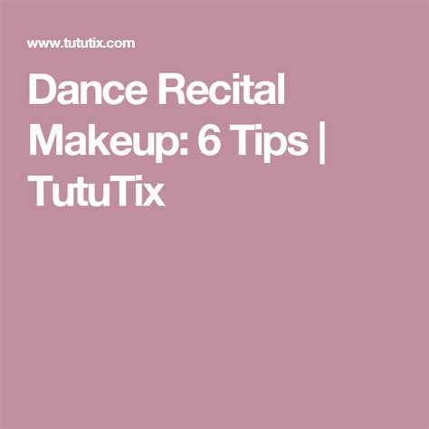 Dance Recital Makeup 6 Tips Tututix Recital Makeup Dance Recital