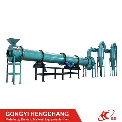 Small Portable Coconut Shell Rice Husk Sawdust Rotary Drum Dryer