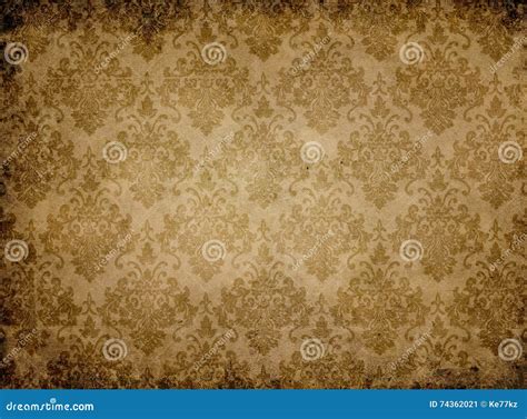 Vintage Paper Texture With Floral Patterns Stock Image Image Of