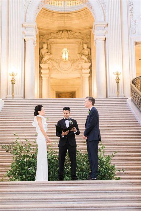 San Francisco City Hall Wedding With A Modern Flair