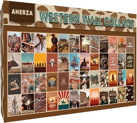Anerza Western Room Decor Wall Collage Kit Aesthetic