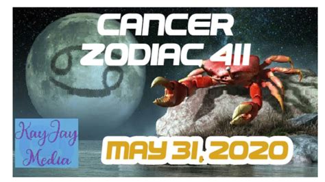 Use your mind, stamina and motivation more often, so you can achieve any goals. CANCER ZODIAC 411 - May 31, 2020 - Cancer Zodiac Horoscope ...