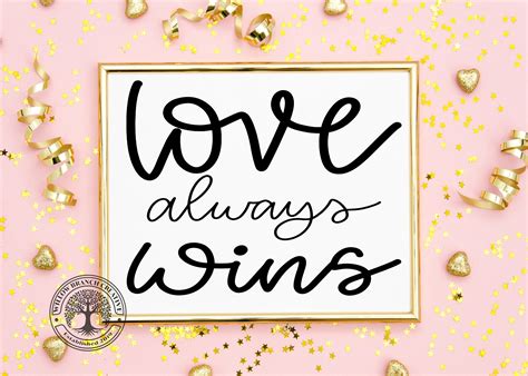 Love Always Wins Handlettered Svg Instant Downloadprintable Etsy