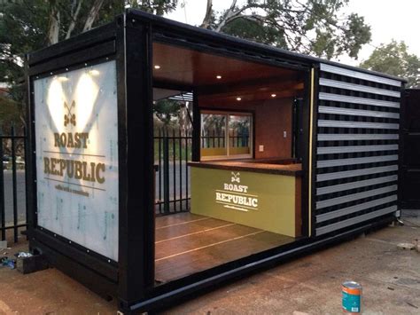 Old Shipping Container Is Converted Into A Chic Coffee Shop In
