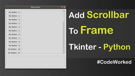 Python Tkinter Scrollbar Frame Grid Imagesee