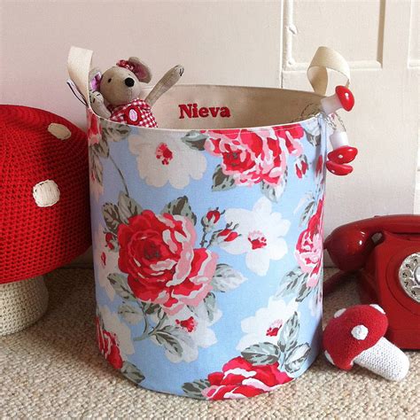 Toy Storage Tubs In Cath Kidston Fabrics By Auntie Mims