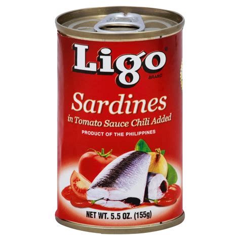 Ligo Sardines In Tomato Sauce Chili Added Shop Seafood At H E B